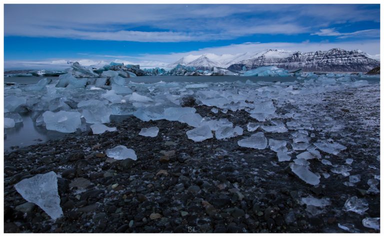 Jökulsárlón im Mondlicht